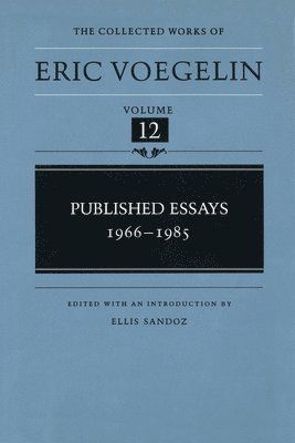 Published Essays, 1966-1985 (CW12) 1