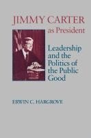bokomslag Jimmy Carter As President