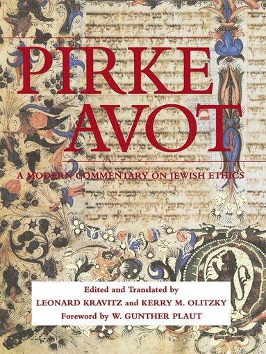 Behrman House - Pirke Avot: A Modern Commentary on Jewish Ethics, Häftad
