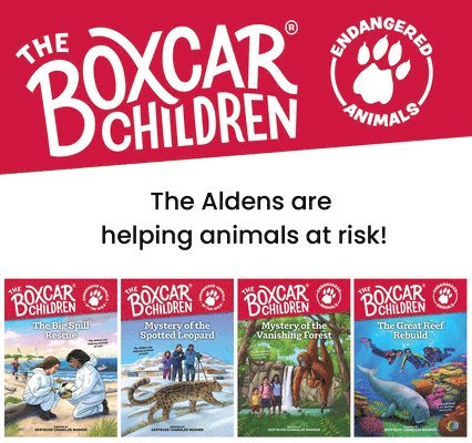 Boxcar Children Endangered Animals 4-Book Set 1