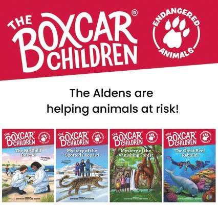 Gertrude Chandler Warner - The Boxcar Children Endangered Animals 4-Book Set, Häftad