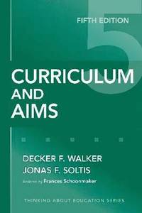bokomslag Curriculum and Aims