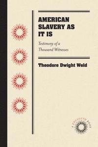 bokomslag American Slavery As It Is: Testimony of a Thousand Witnesses