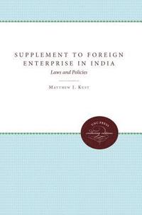 bokomslag Supplement to Foreign Enterprise in India