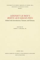 bokomslag Adenet Le Roi's Berte Aus Grans Pies