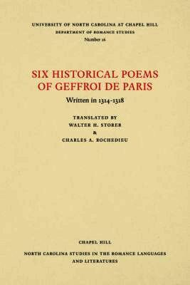 Geffroi de Paris, Geffroi De Paris, Geffroi de Paris - Six Historical Poems of Geffroi De Paris, Häftad