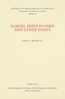 bokomslag Samuel Pepys in Paris and Other Essays