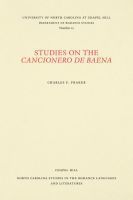 Studies on the Cancionero De Baena