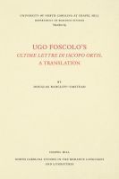 bokomslag Ugo Foscolo's Ultime Lettere Di Jacopo Ortis