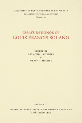 Essays in Honor of Louis Francis Solano 1