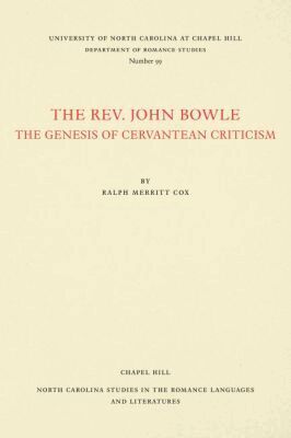 Ralph Merritt Cox - Rev. John Bowle, Häftad