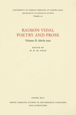 W.H.W. Field - Raimon Vidal, Poetry and Prose, Häftad