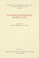 bokomslag Studies in Honor of Mario a. Pei