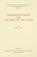 bokomslag Francisco De Osuna and the Spirit of the Letter