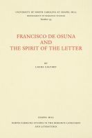 bokomslag Francisco de Osuna and the Spirit of the Letter