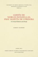 bokomslag Jardín De Nobles Donzellas, Fray Martín De Córdoba