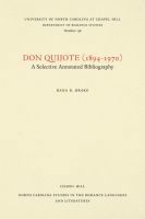 bokomslag Don Quijote (1894-1970)