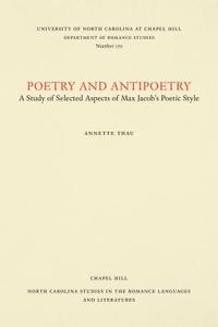 bokomslag Poetry and Antipoetry
