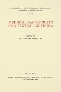 bokomslag Medieval Manuscripts and Textual Criticism