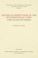 bokomslag Figures of Repetition in the Old Provençal Lyric
