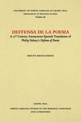 Benito Brancaforte - Deffensa De La Poesia, Häftad