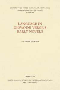 bokomslag Language in Giovanni Verga's Early Novels