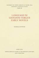 bokomslag Language in Giovanni Verga's Early Novels