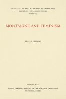 bokomslag Montaigne and Feminism