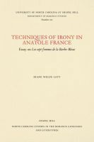 bokomslag Techniques of Irony in Anatole France