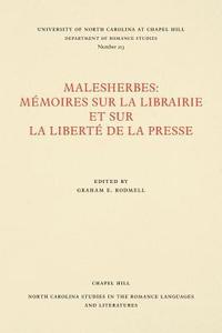 bokomslag Malesherbes: Memoires sur la librairie et sur la liberte de la presse
