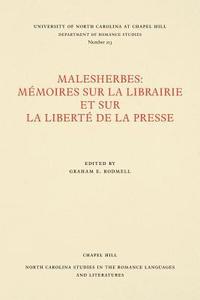 bokomslag Malesherbes: Mémoires Sur La Librairie Et Sur La Liberté de la Presse