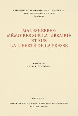 bokomslag Malesherbes: Memoires sur la librairie et sur la liberte de la presse