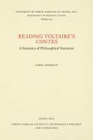 bokomslag Reading Voltaire's Contes