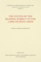 bokomslag Status of the Reading Subject in the Libro De Buen Amor