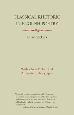 bokomslag Classical Rhetoric in English Poetry