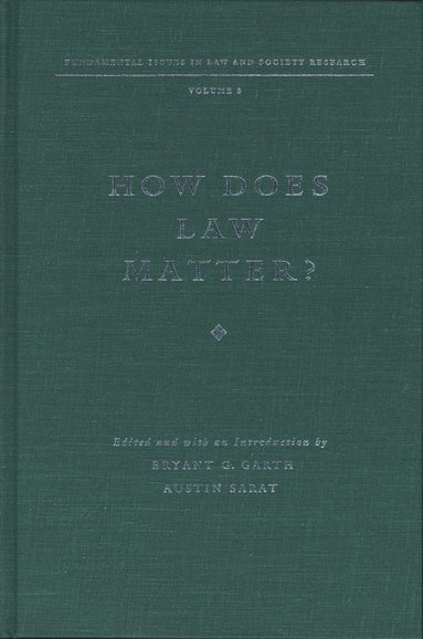 bokomslag How Does Law Matter?