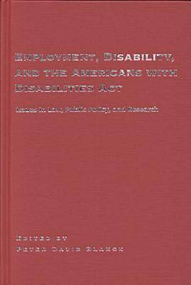 bokomslag Employment, Disability and the Americans with Disabilities Act