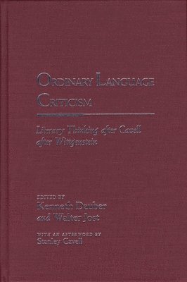 Ordinary Language Criticism 1
