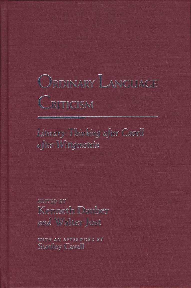 Ordinary Language Criticism