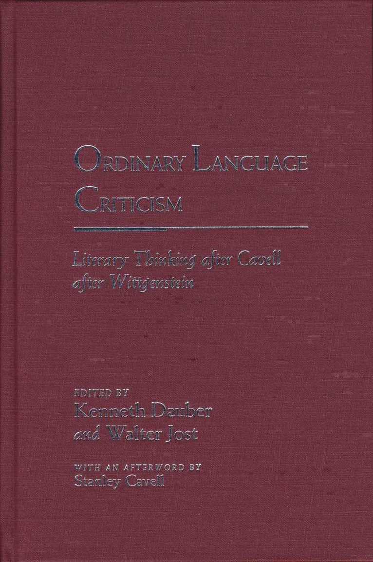 Ordinary Language Criticism 1