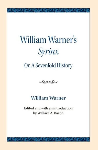 William Warner, Wallace A. Bacon - William Warner's Syrinx, Häftad