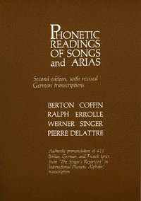 bokomslag Phonetic Readings of Songs and Arias