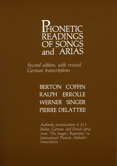 bokomslag Phonetic Readings of Songs and Arias