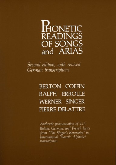 bokomslag Phonetic Readings of Songs and Arias