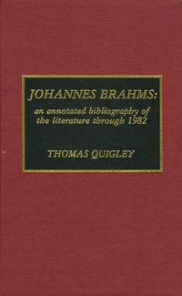 bokomslag Johannes Brahms