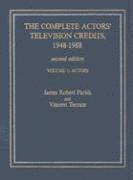 bokomslag The Complete Actors' Television Credits, 1948-1988