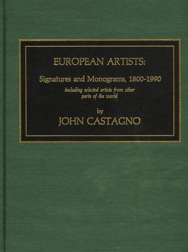 John Castagno - European Artists, Inbunden