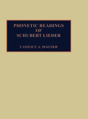 Phonetic Readings of Schubert Lieder 1