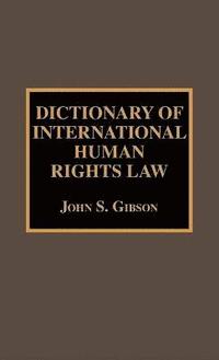 bokomslag Dictionary of International Human Rights Law