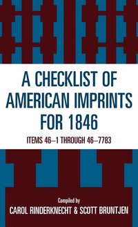 bokomslag Checklist of American Imprints 1846